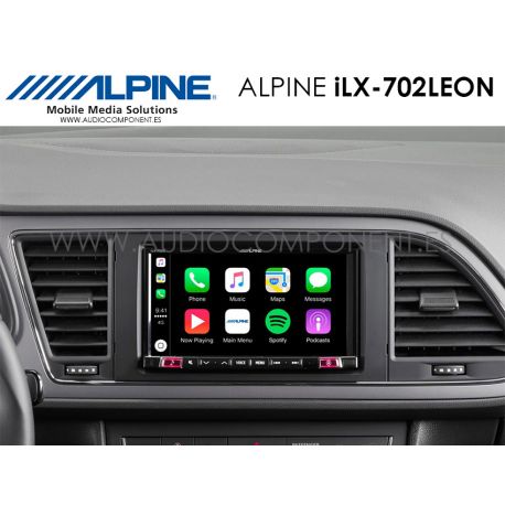 Alpine iLX-702LEON- Navegador GPS Seat León CarPlay y Android Auto  navegador GPS Coche - Audio Component - Venta on line Car Audio e  instalación de equipos de música HIFI de alta fidelidad
