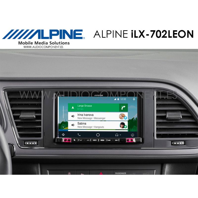 Alpine iLX-702LEON- Navegador GPS Seat León CarPlay y Android Auto navegador  GPS Coche - Audio Component - Venta on line Car Audio e instalación de  equipos de música HIFI de alta fidelidad
