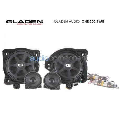 Gladen Audio ONE 200.3 MB - Altavoces para coche Mercedes