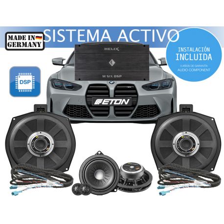 Instalación de kit de sistema de sonido para coche BMW ETON MOSCONI ADVANCED - UPGRADE Audio Component BMW DSP