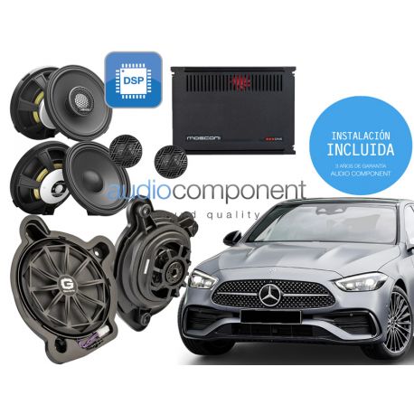 Kit de sonido de Alta Gama Mercedes Clase C w206 Gladen Audio Mosconi con instalación incluida (2)