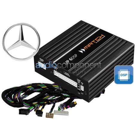 Amplificador MERCEDES MATCH UP 6DSP para mejorar el sonido de los altavoces MERCEDES Plug and Play